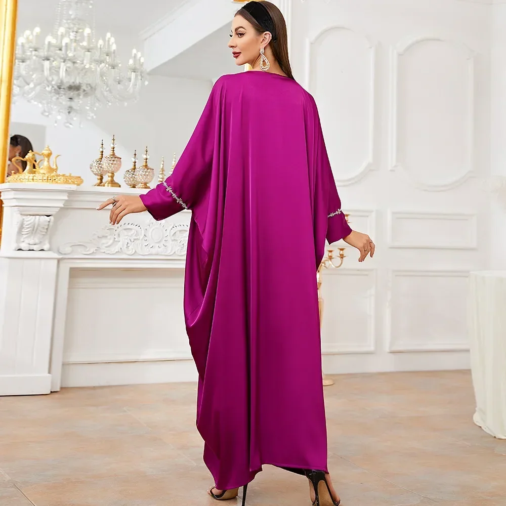 Eid Mubarak Abaya Dubai Turkey Islam Arabic Muslim Long Maxi Dress Kaftan Robe Evening Moroccan Dresses Abayas for Women Caftan