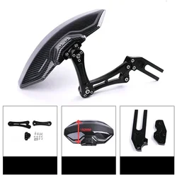 Universal Carbon Fibre Motorcycle Mudguard Electric Mud Splash Guard Cnc Fender Mudguard For Yahama Mt 03 07 09 Honda Kawasaki