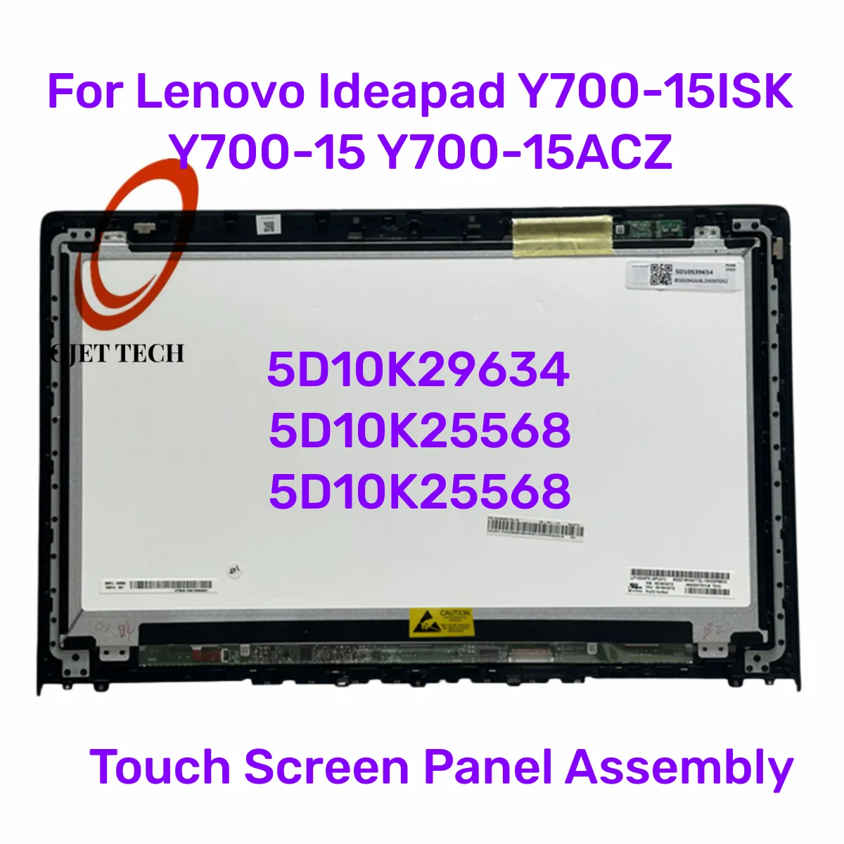 

15.6’’ For Lenovo Ideapad Y700-15ISK Y700-15 Y700-15ACZ LCD Display Touch Screen Panel Assembly 5D10K29634 5D10K25568 5D10K25568