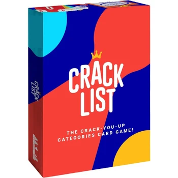 Lista de grietas The Crack You Up Categories Juego de cartas Juegos de mesa familiares para adolescentes y adultos El mejor juego de cartas familiares