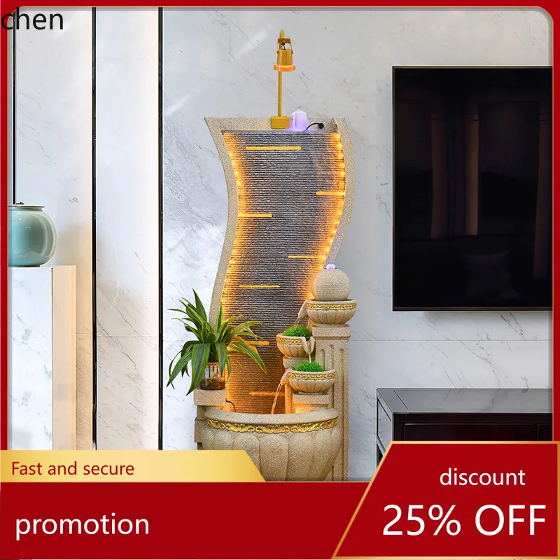 PYH Flowing Circulating Ornament Fish Tank Floor Decoration Rockery Atomization Humidification Wealth Attraction