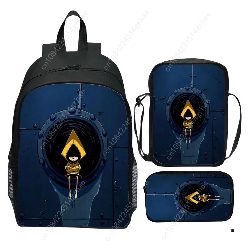 Tas ransel Little Nightmares, tas ransel Little Nightmares 2, tas selempang kecil, tempat pensil