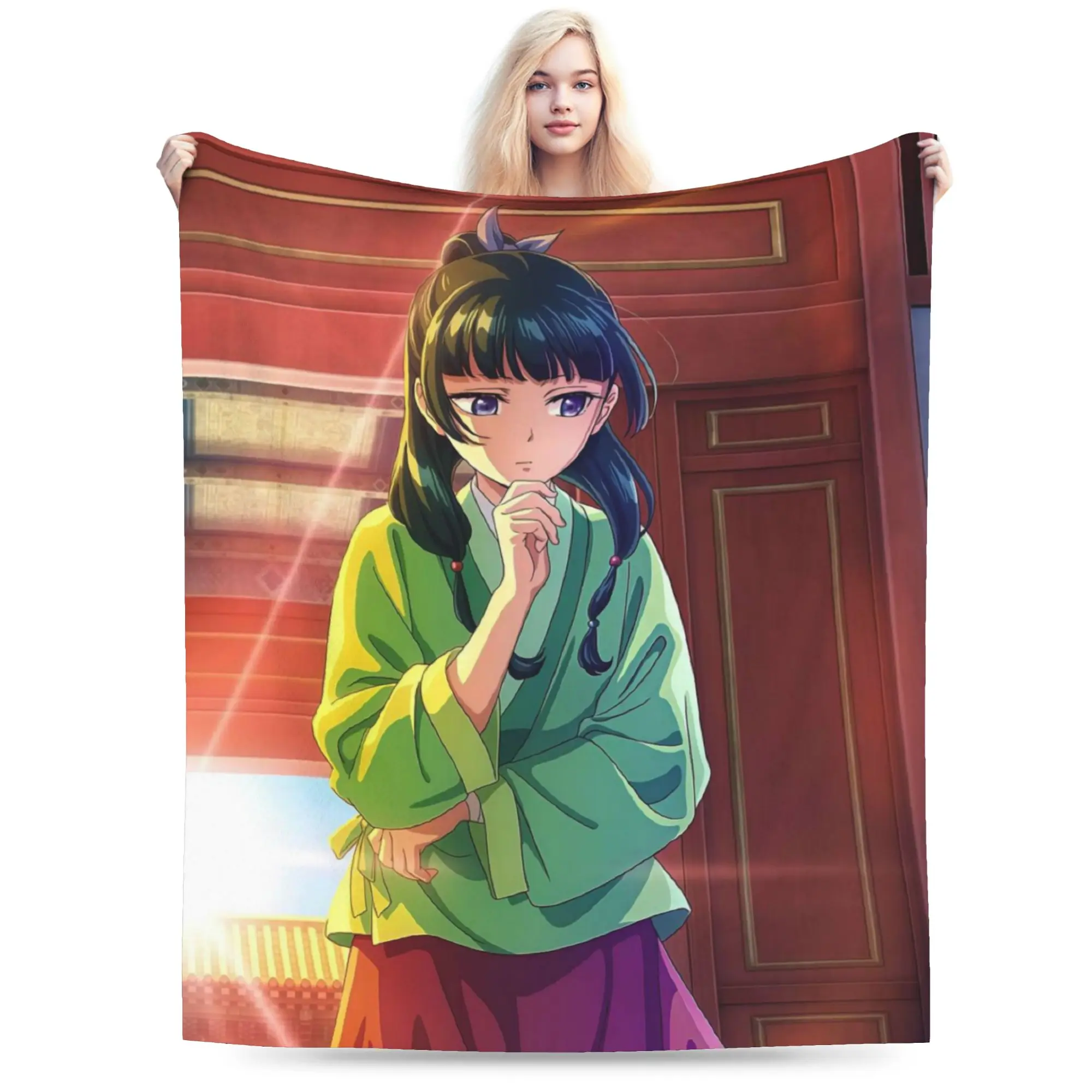 The Apothecary D-Diaries Maomao  Gift Blanket For Men Women Cozy Soft  Throw Blankets for Sofa 50x60 Inches Multiple Sizes