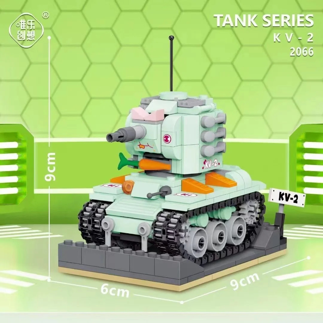 Cartoon Tank Modell Gebäude Kit Lernen Spielzeug Für Jungen Mädchen DIY Militär Fahrzeug Blöcke Pädagogisches Geschenk Für Kinder