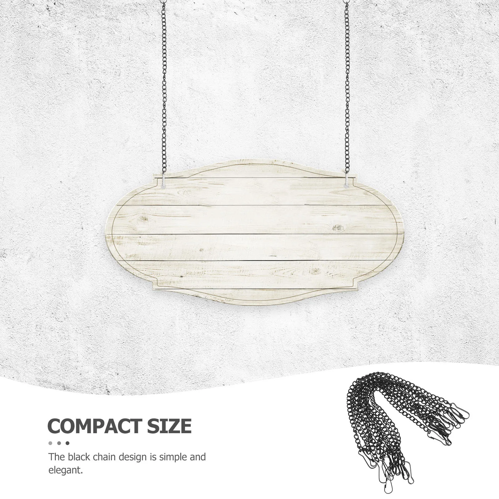 

10Pcs Black Hanging Chain Metal Plant Hangers for Outdoor Indoor Use Heavy Duty Decorative Hooks Suspension Hardware for Bird