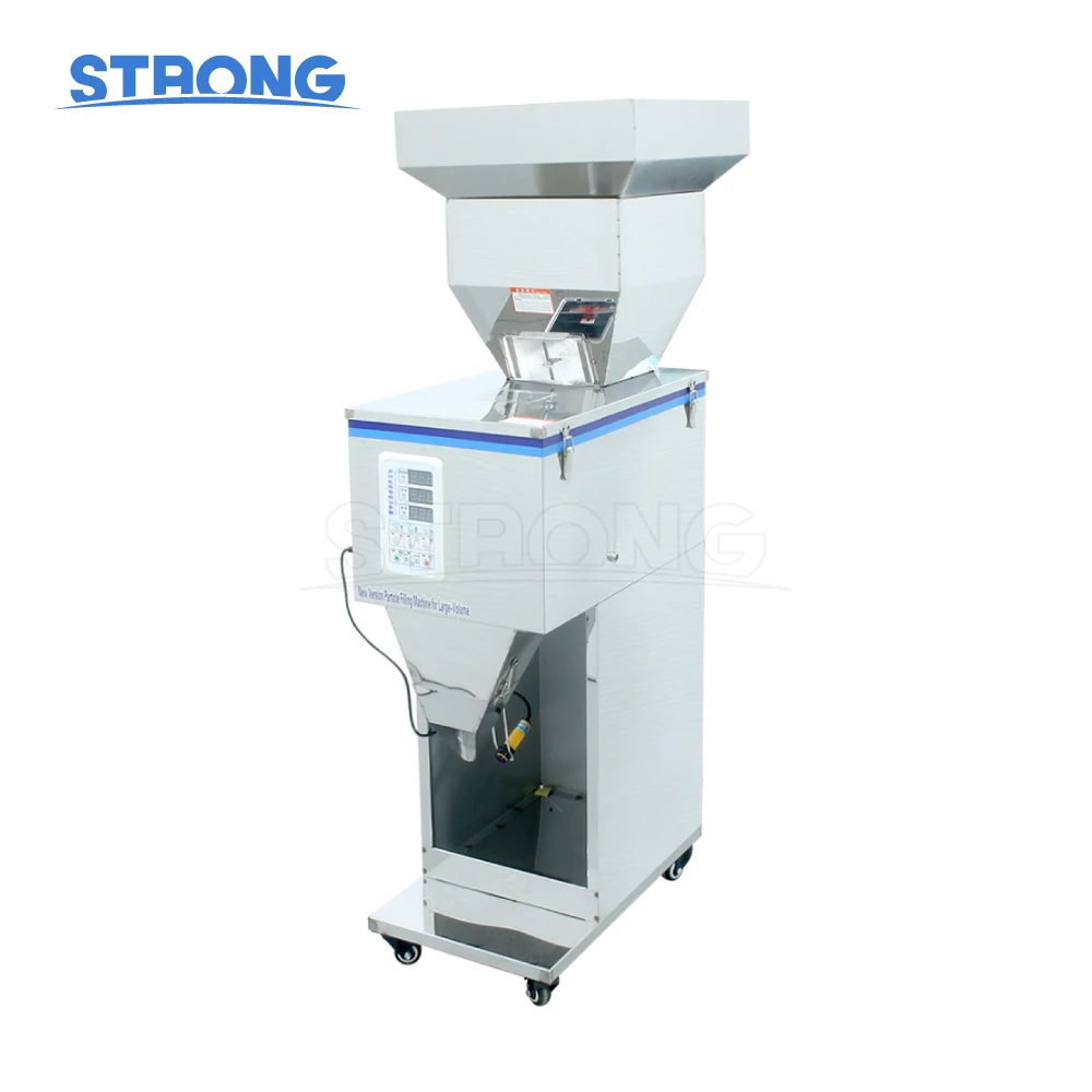 

Vertical Fully Automatic Powder Granule Weighing Dispensing Machine for Olives Goji Berries Sesame Chocolate Beans and Lime