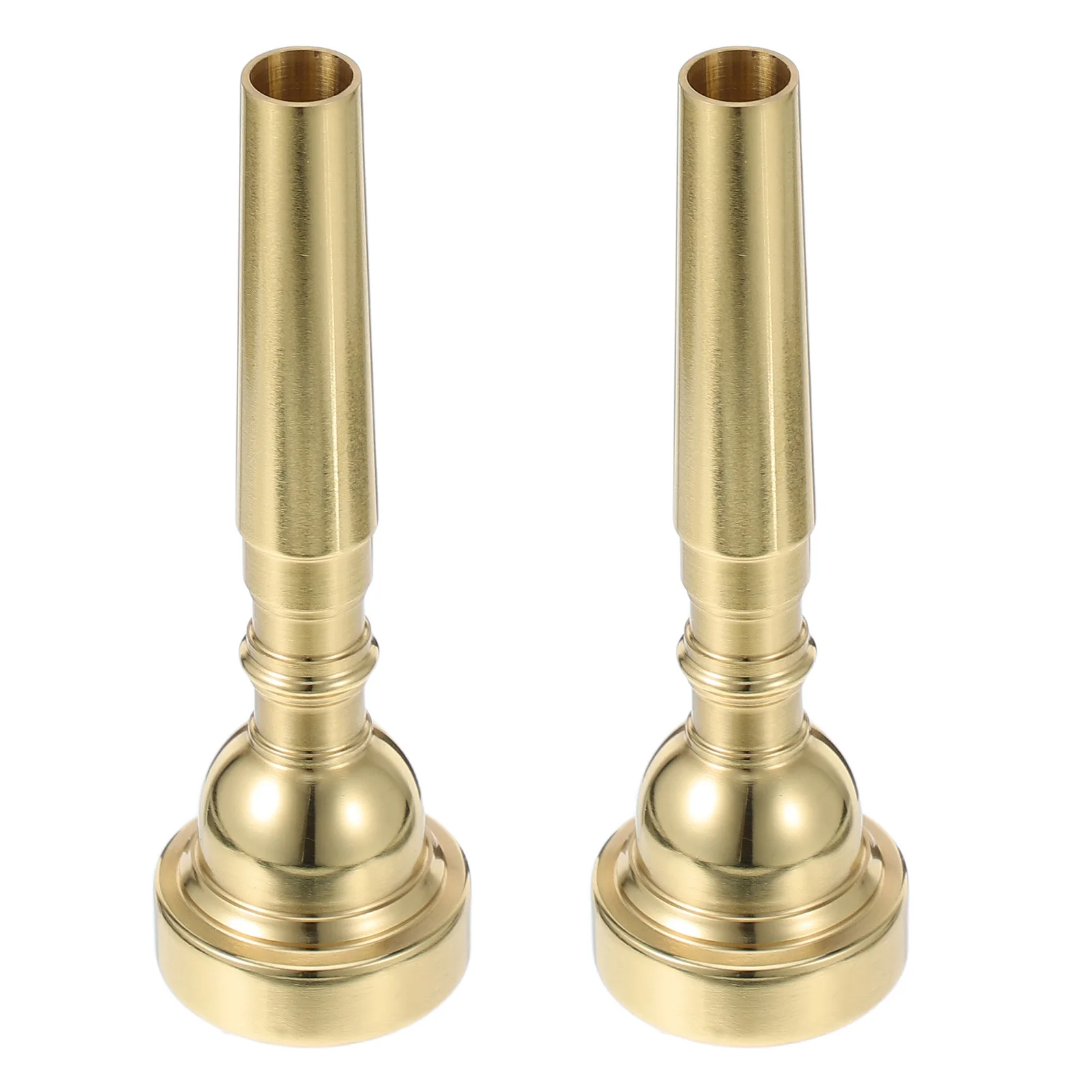 

2Pcs Brass Trumpet Mouthpieces Universal Design Smooth Metal Replacement Mouth Piece Effortless Playing for Student and