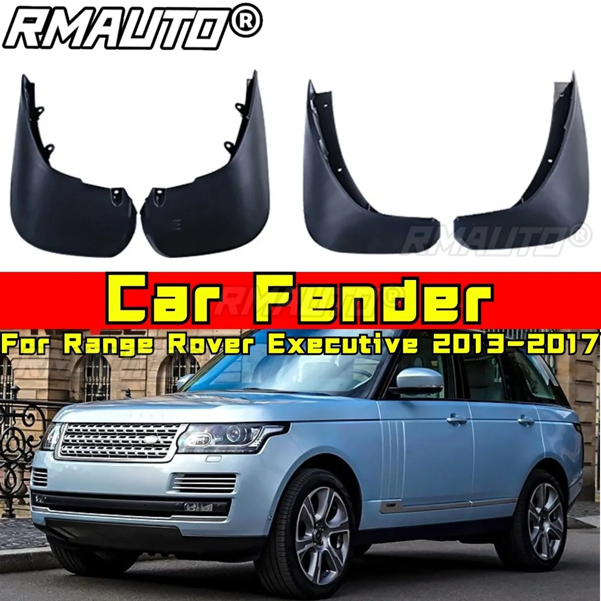 

For Range Rover Executive 2013-2017 Chin Body Kit Car Fender Front Rear Mudguards Rear Wheel Mud Flaps Tire Car Accessories