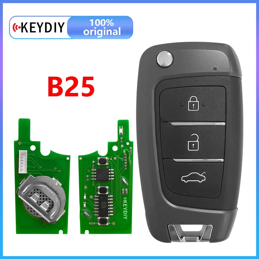 

Универсальный дистанционный ключ KEYDIY KD B25 серии KD B, 3 кнопки, многофункциональный автомобильный дистанционный ключ для Hyundai KD300 и KD900 URG200