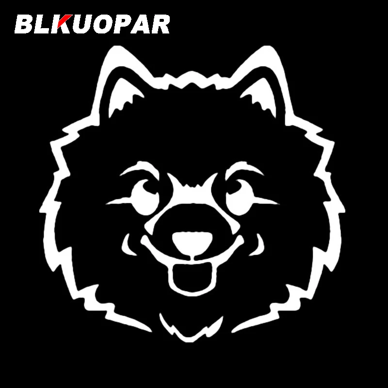 BLKUOPAR Fluffy Animals Dog Head Clipart Cute Car Stickers Vinyl Personality Decal Creative Caravan Window Sunshade Car Lable