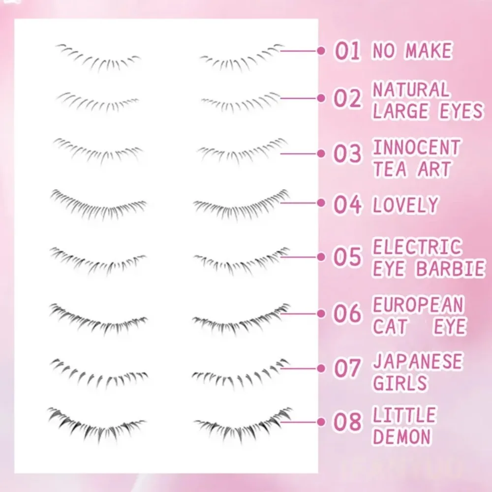 Extensions de cils inférieurs, modèle de cils inférieur, joint naturel, faux cils, outils de maquillage paresseux, tampon de cils inférieur, contour de cils