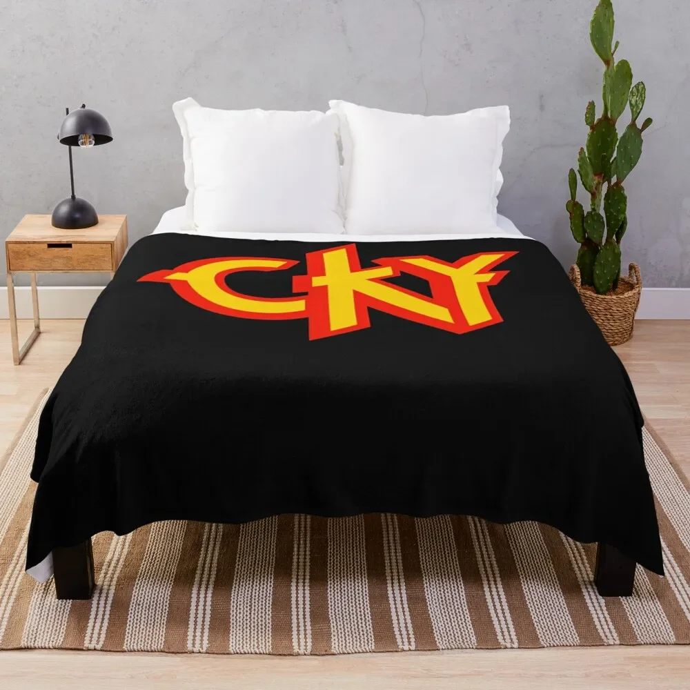 

CKY T-shirt essentiel Throw Blanket Hairy bed plaid fluffy Blankets