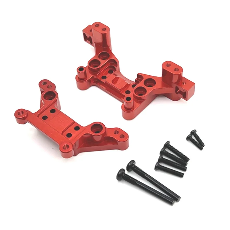 CXYU-Metal Front and Rear Shock Towers, Red