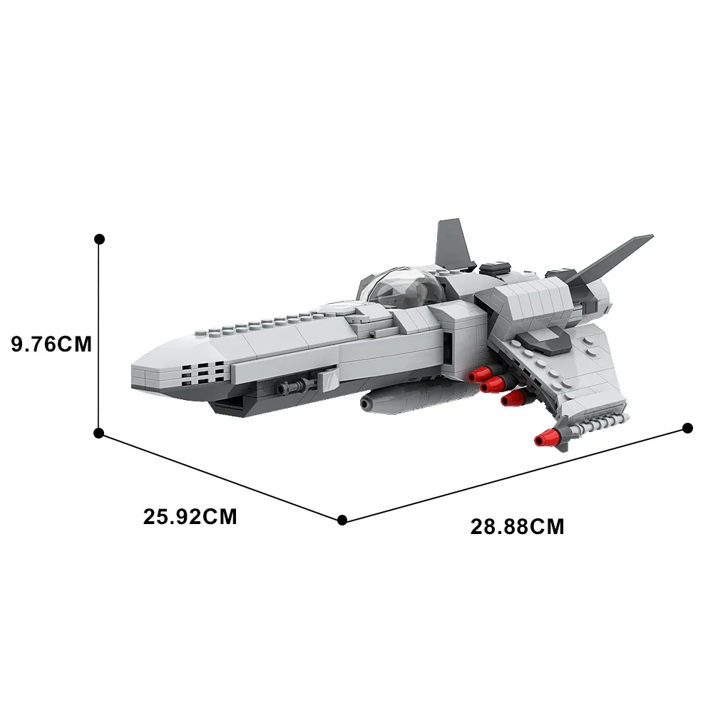 Gobricks MOC Caprican Viper (Battlestar Galactica) Bricks Schip Vliegtuigen Bouwsteen Set Educatief Speelgoed Voor Verzamelen Gift