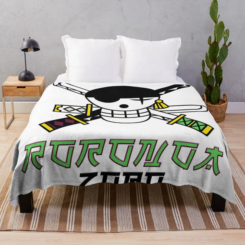 Roronoa Zoro Throw Blanket anime Flannels Blankets