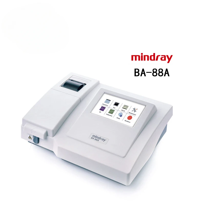 BA-88A Mindray Health Diagnosis Semi Auto Biochemistry Analyzer Color Screen Urine Chemistry Analyzer