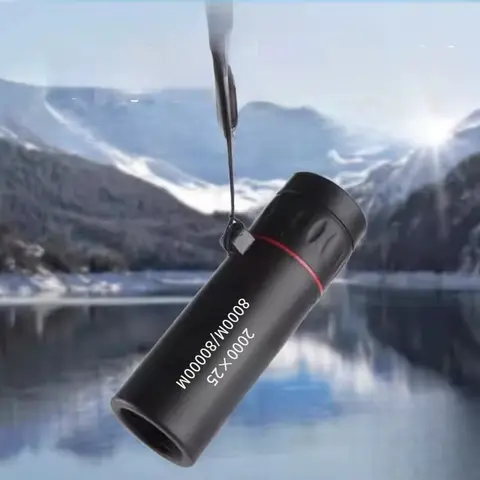 2000x25 HD Monocular Telescope Mini Portable Mobile Phone Telescope with Holder Outdoor Camping Hunting Birdwatching Telescopes