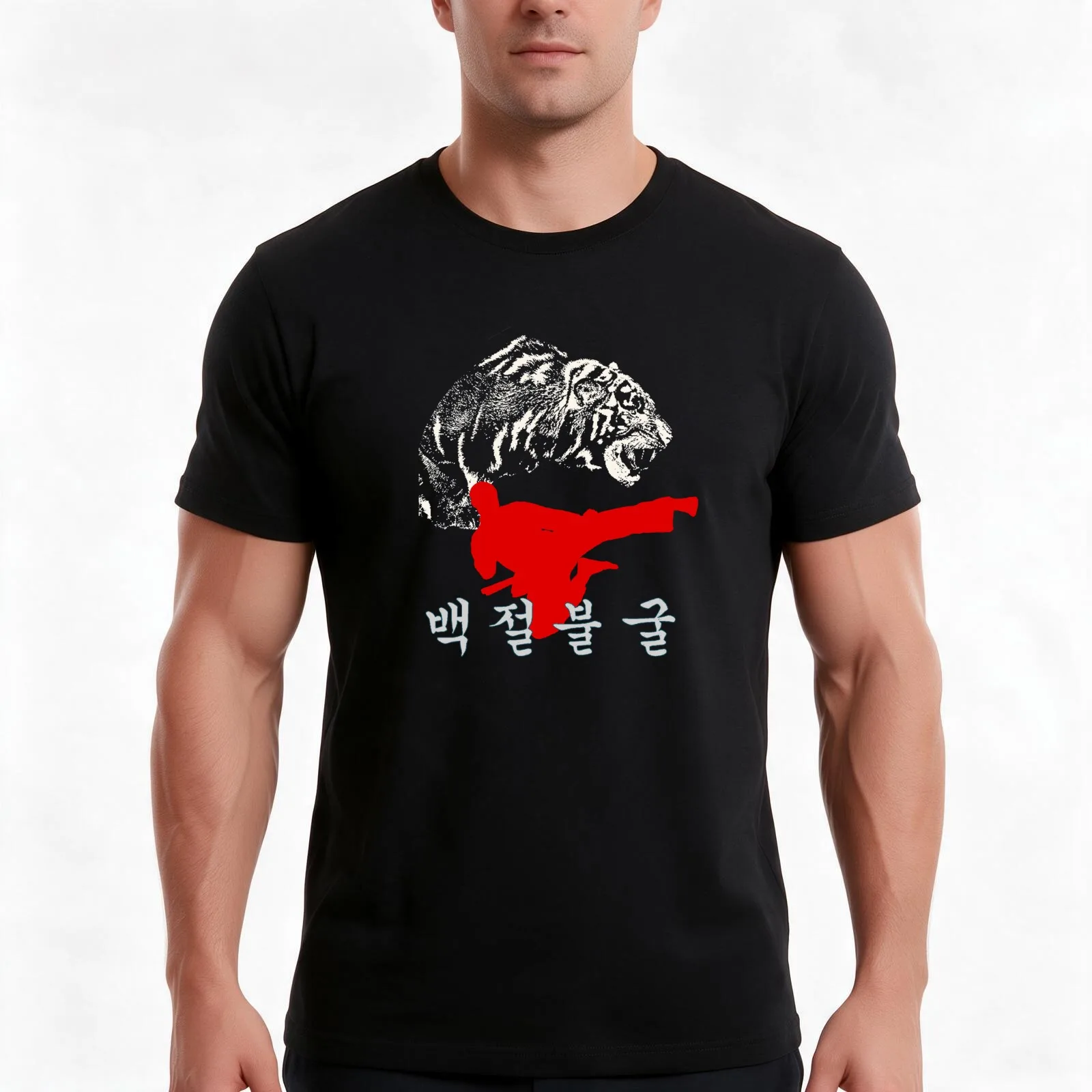 TKD T shirt - Indomitable Spirit 2 T-Shirt Summer Casual Cotton Tee Unisex Men Women