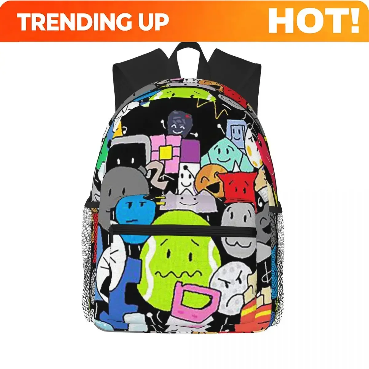Custom Bag BFDI Four BFB Student Backpack School Bag Hiking Travel Daypack For Boys Girls Fashion Bookbag Shoulder Bags