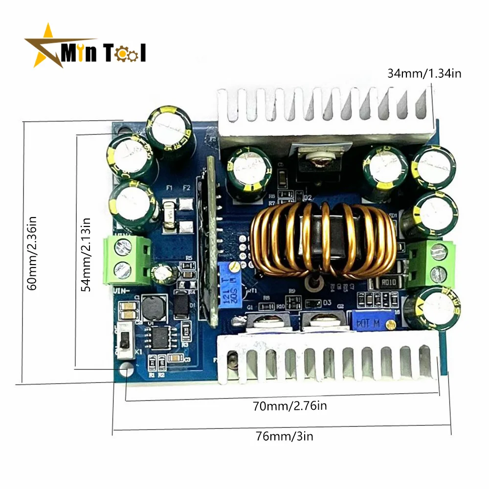 500W 15A DC-DC Buck Converter Step Down Tech Constant Current LED Driver Power Step Down Voltage Tech Power Supply