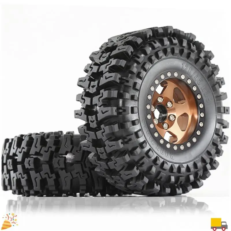 

Metal Beadlock Wheel Beadlock Wheel Rim For 1/10 RC Crawler Car TRX4 D90 D110 Axial SCX10 Rubber Tire RC Car Parts Black