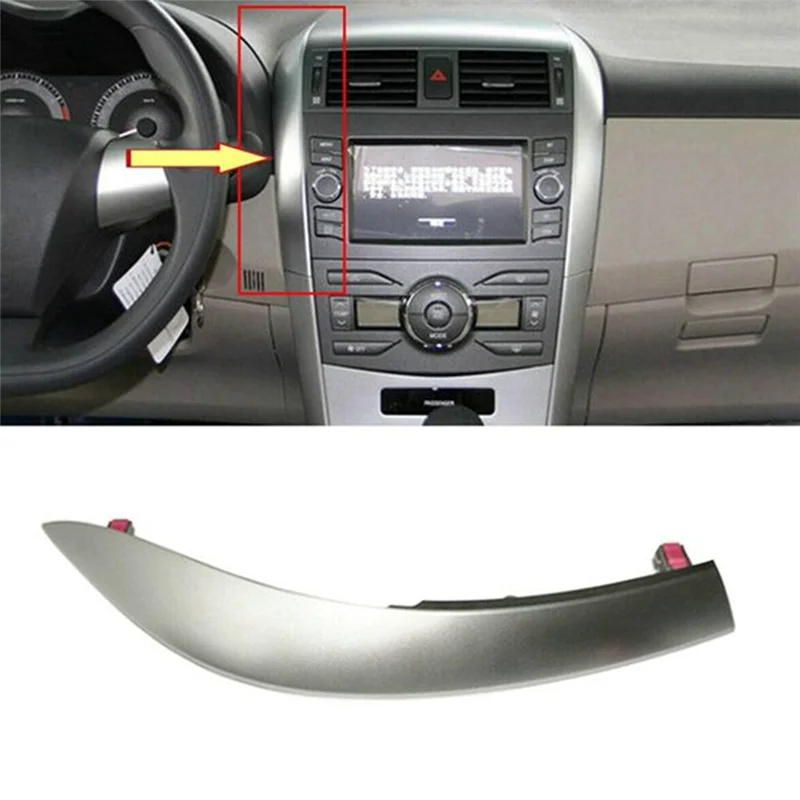 

Dashboard Trim Cover Strip For Toyota Corolla Altis 2009-2013 Central Control Car Styling Air Outlet Silver Frame(4PCS)
