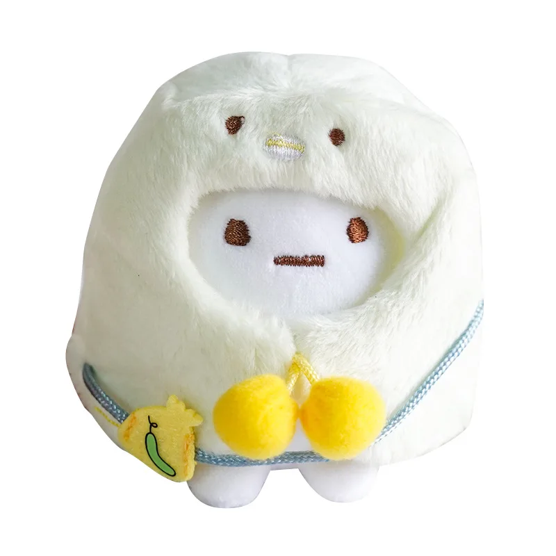 8cm Sumikko Gurashi Kawaii Q Version Plush Doll Pendant Keychain Soft Stuffed Backpack Bag Pendant Key Ring Toys Gift