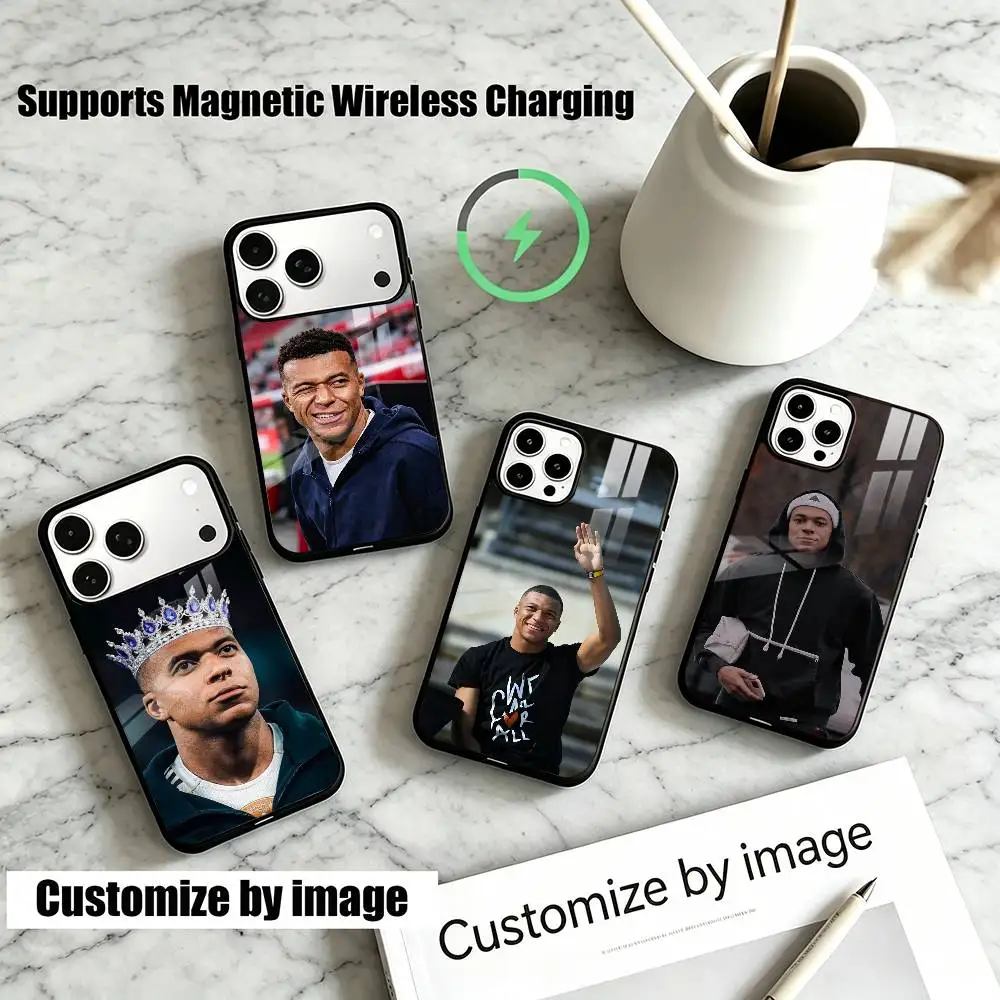 

Kylian M-Mbappe Football Star Gift Phone Case For iPhone17,16,15,14,13,12,11 Plus,Pro Allows magnetic wireless charging