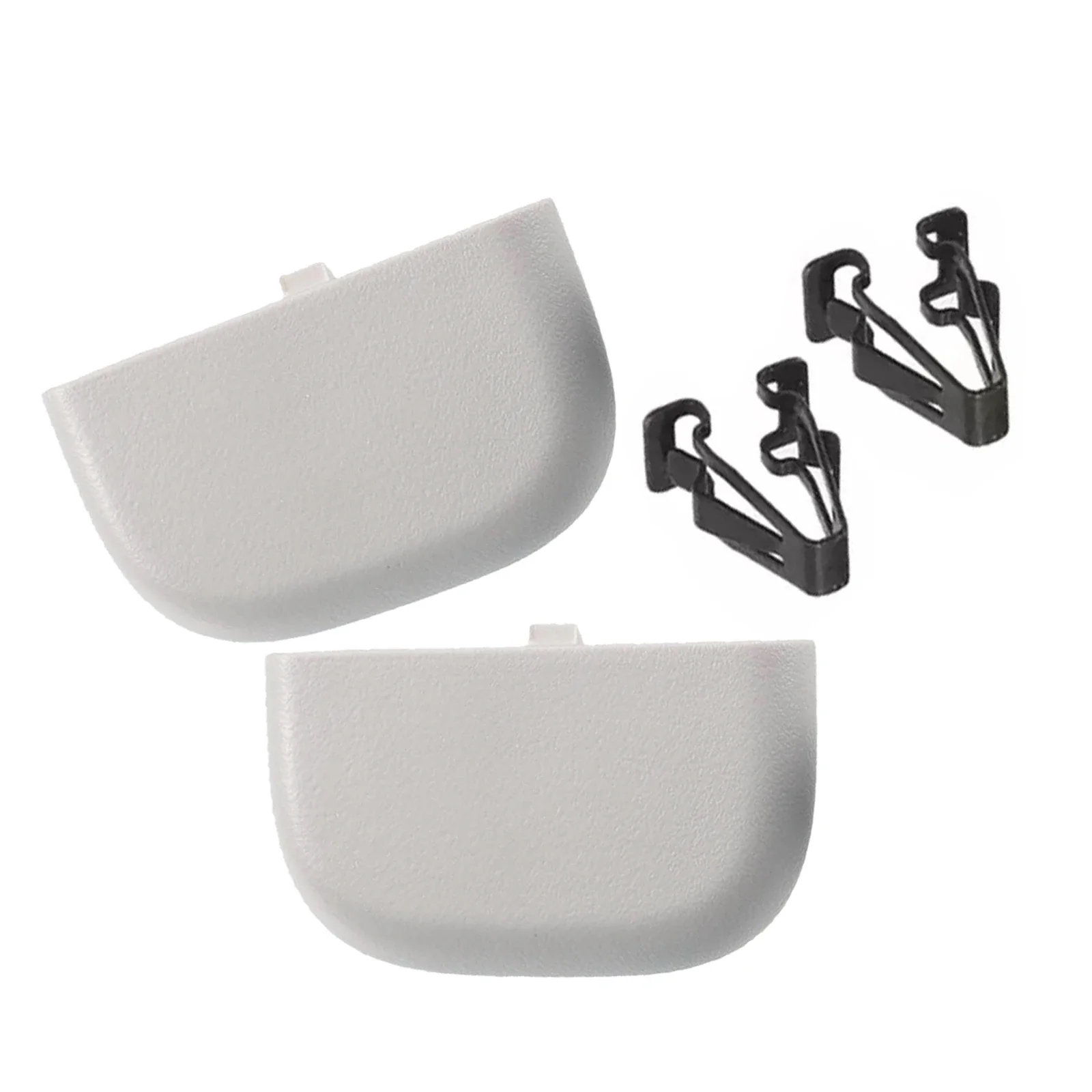 Newest Sale 2pcs Gray Sun Visor Cap Clip OEM Part Number DS7Z4273AA DS7Z-9904132-A For Ford For Fusion 14-16 Accessories