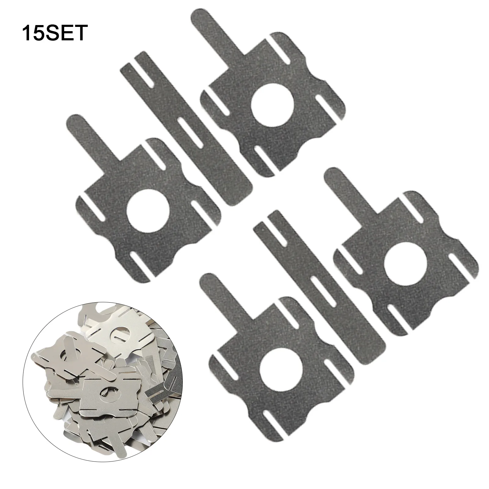 

15set(90pcs) 26*22mm Y-shaped Nickel Strip Nickel Strip Sheet For Lithium Battery Pack Spot Welding Connector Tape Power Tools