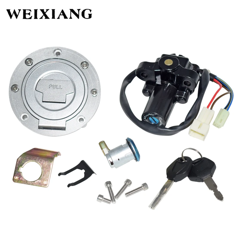 

For YAMAHA YFZ1000 R1 YFZ600 R6 Motorcycle Ignition Switch Fuel Tank Cover Lock Assembly With Locking Key Gas Cap Engine Hook