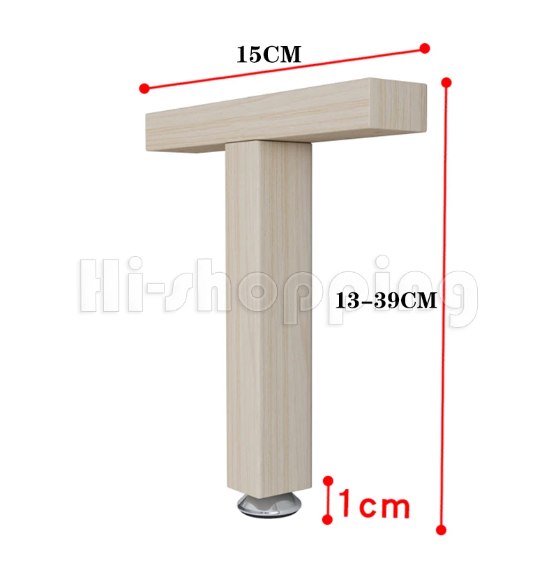 Solid Wood Bed Board Support Frame Bed Bracket Reinforcer Bed Row Skeleton Support Rod Beam Support Foot
