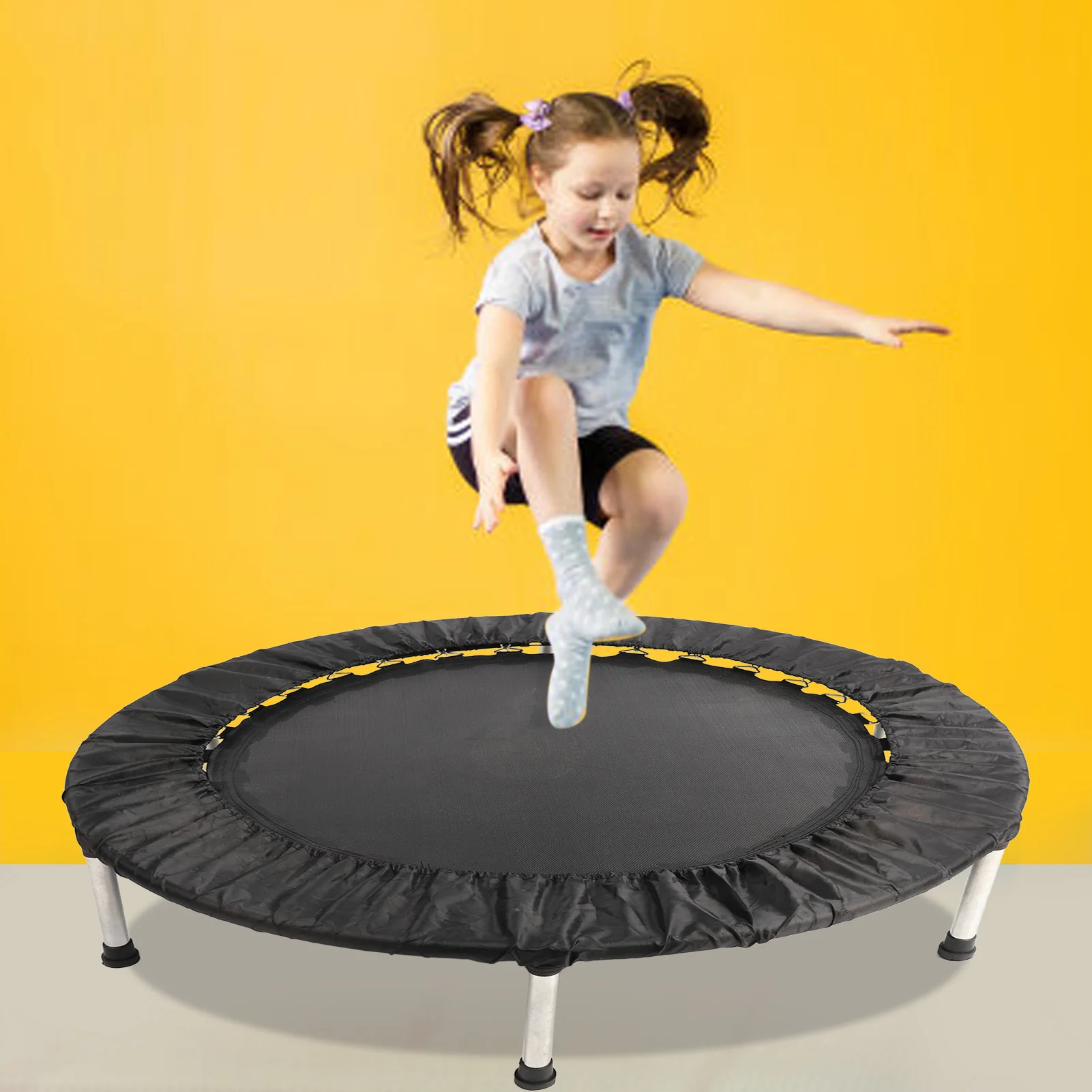Trampolín para Adultos, Trampolín Interior Pequeño de 40 Pulgadas de Diámetro, Gran Capacidad de Carga, Trampolín de Fitness para Niños, Niños Pequeños y Adultos