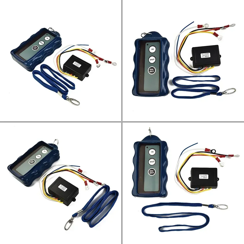 9-30V Electric Winch Switch Controller Wireless Remote Control Accessories Set For Jeep Trucks ATV SUV Vehicles Trailers