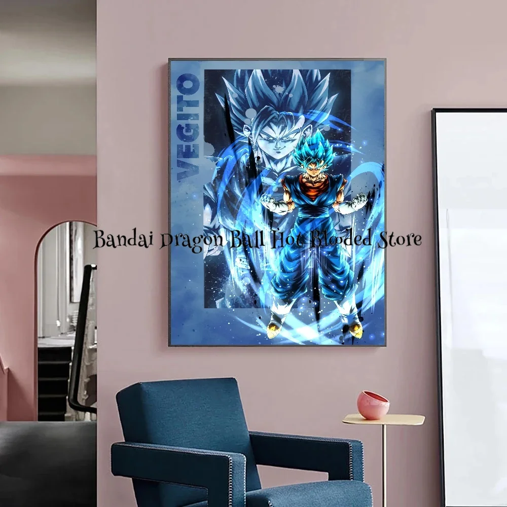 Pittura su tela Dragon Ball Super Saiyan Goku personaggi Anime decorazione artistica dipinti arredamento camera da letto Poster immagine regalo per bambini