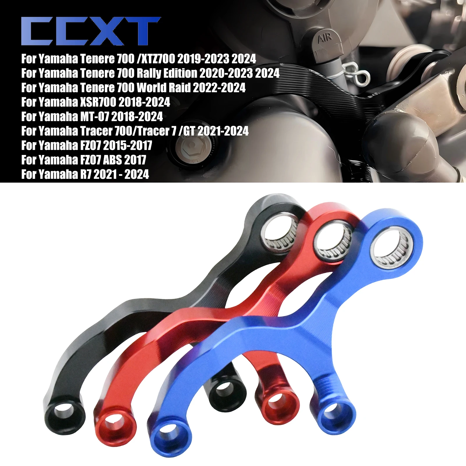 

For Yamaha T700 Tenere 700 XTZ700 2019-2024 T700 Rally Edition 2020-2024 World Raid 2022-2024 CNC Gear Shift Stabilizer Support