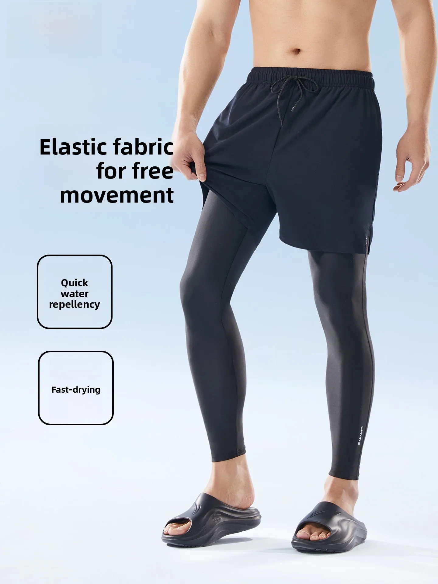 men's-long-surfing-swimsuit-quick-dry-sunscreen-swimming-equipment-anti-chlorine-drawstring-elastic-waist-print-pattern