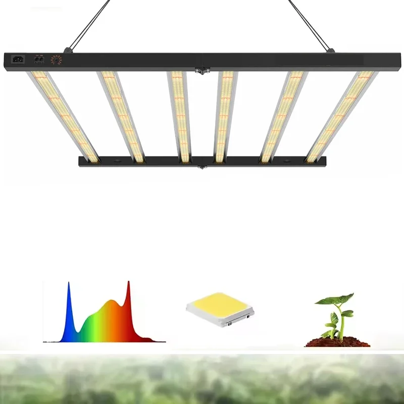 318 OEM/ODM 640w 720w Full Spectrum LED Grow Light โคมไฟปรับแต่งได้สําหรับพืชในร่ม Hydroponic & Bloom การประยุกต์ใช้