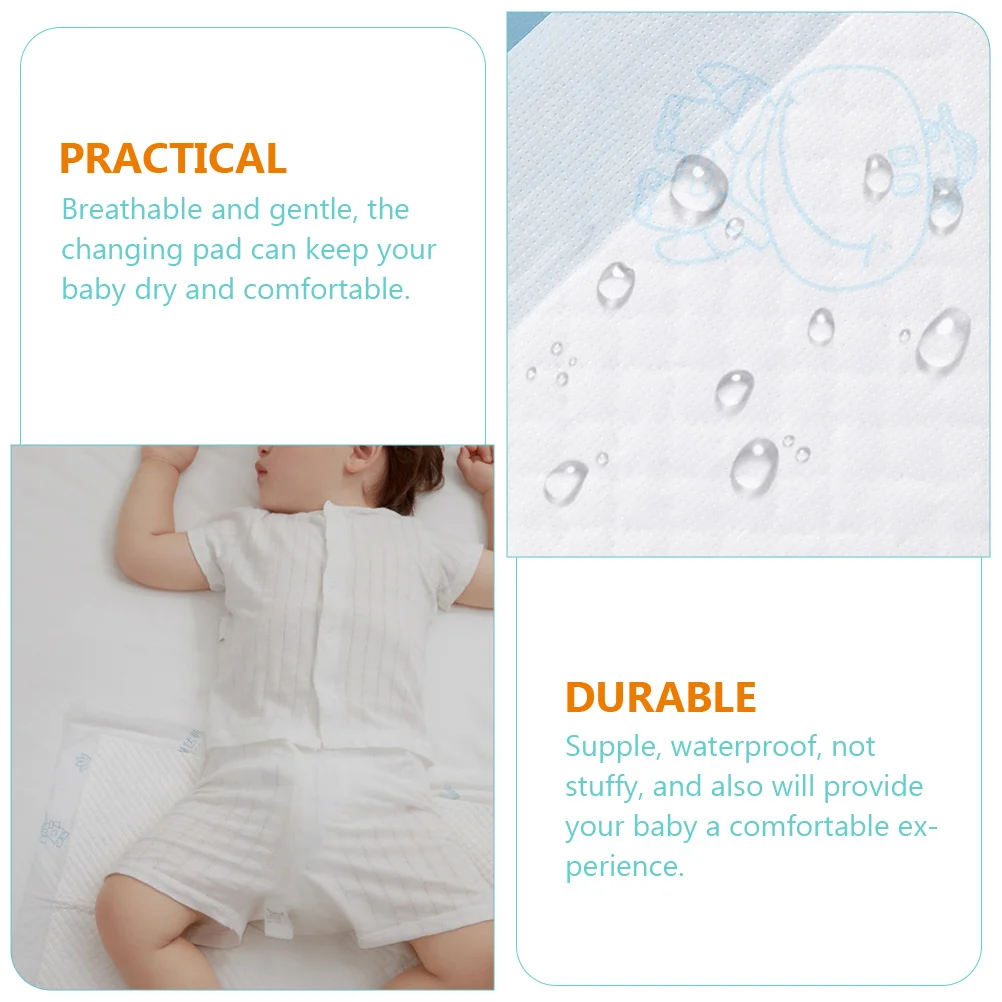 

20pcs Baby Pad Waterproof Diaper Changing Pads Comfortable For Newborns Disposable Changing Pad Suitable For Baby Shower Gifts