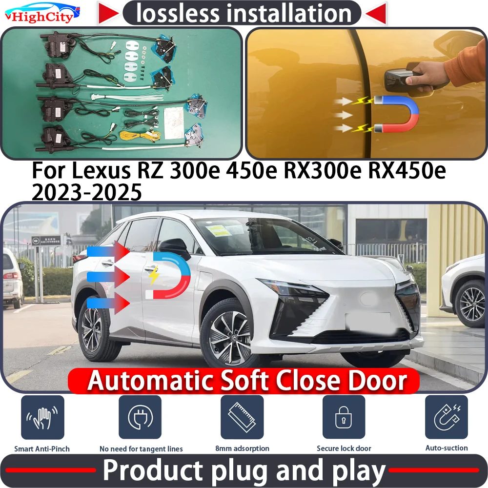 

HighCity Electric Closing Door Lock Actuator for Lexus RZ 300e 450e RX300e RX450e 2023-2025 Soft Close Power Latch System Auto