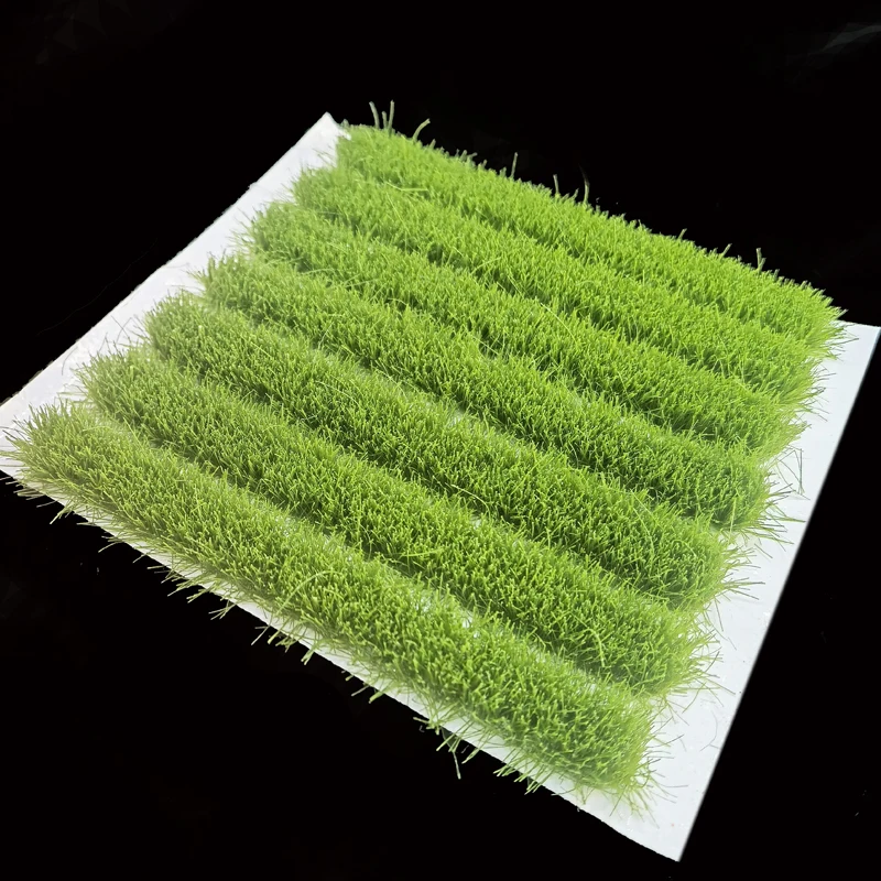 8mm height model grass cluster Miniature Plant Wargame Scene Grass Tufts Model Accessories Modeling Materials Toy with adheive