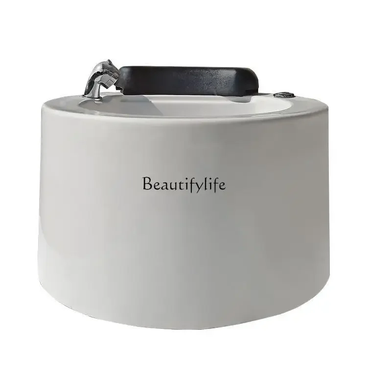 

FG10Beauty salon foot spa round pedicure basin acrylic electric belt surf foot bath