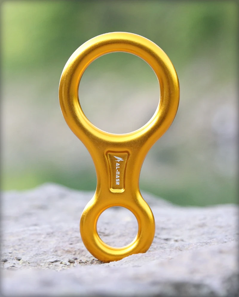 35KN Klettern Karabiner Figur 8 Abseilen Seil Abseilgerät Aluminium Figur Sicherungsgerät Abseilen Downhill Ausrüstung – Detail 8