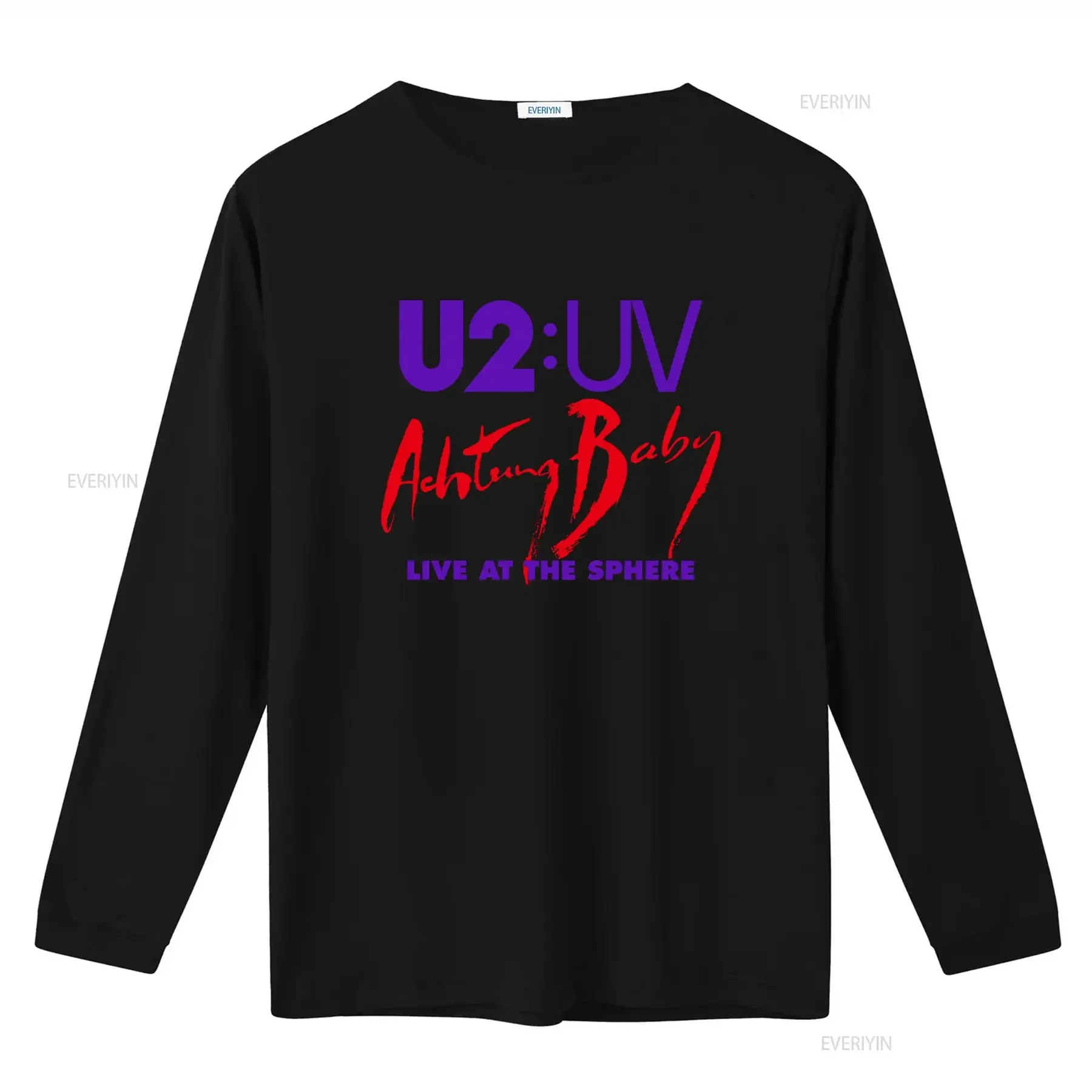 2023 Fall Tour U2 Rock Band Achtung Baby Live At Sphere T Shirt vintage Washed streetwear Comfortable Slightly Breathable
