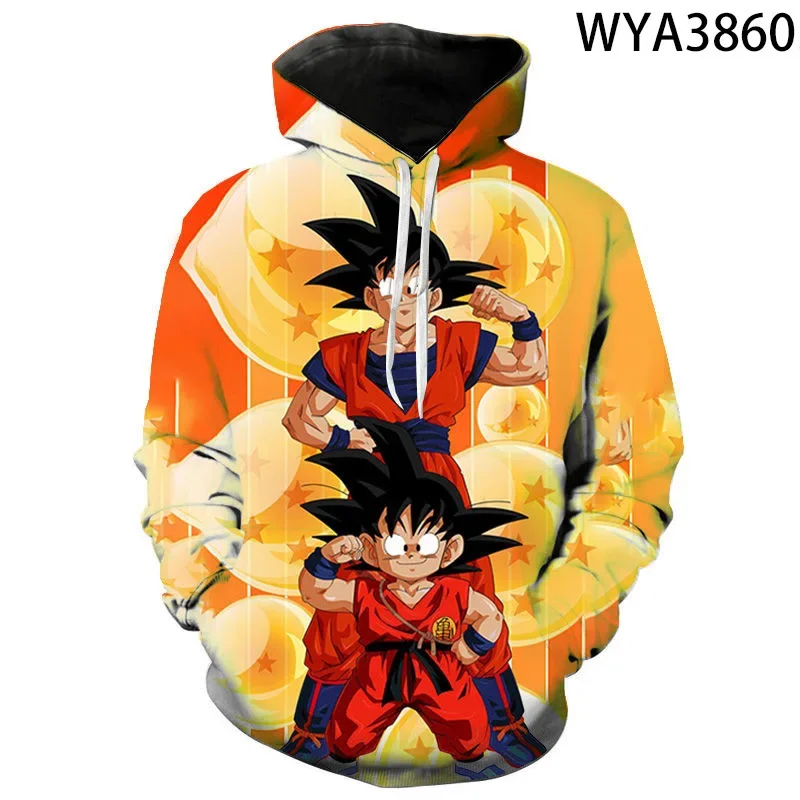 

Men's and Women's Clothing 2023 New Dragon Ball Dragon Ball Super 3D Digital Printing Hoodie Sports Sweater