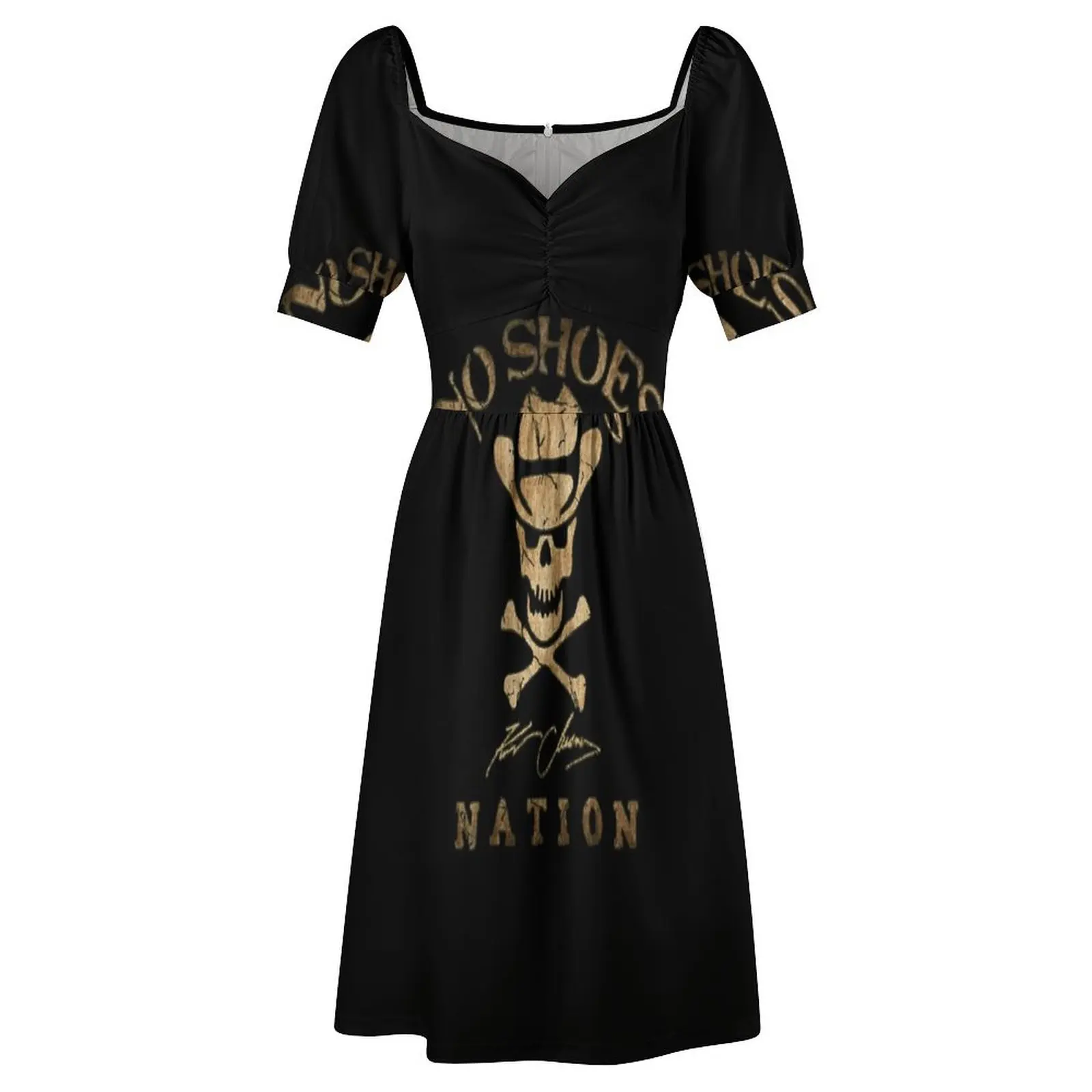 Skull cowboy shirt No shoes vintage Short Sleeved Dress women's evening dresses Summer women's clothing prom dress 2025 Dress