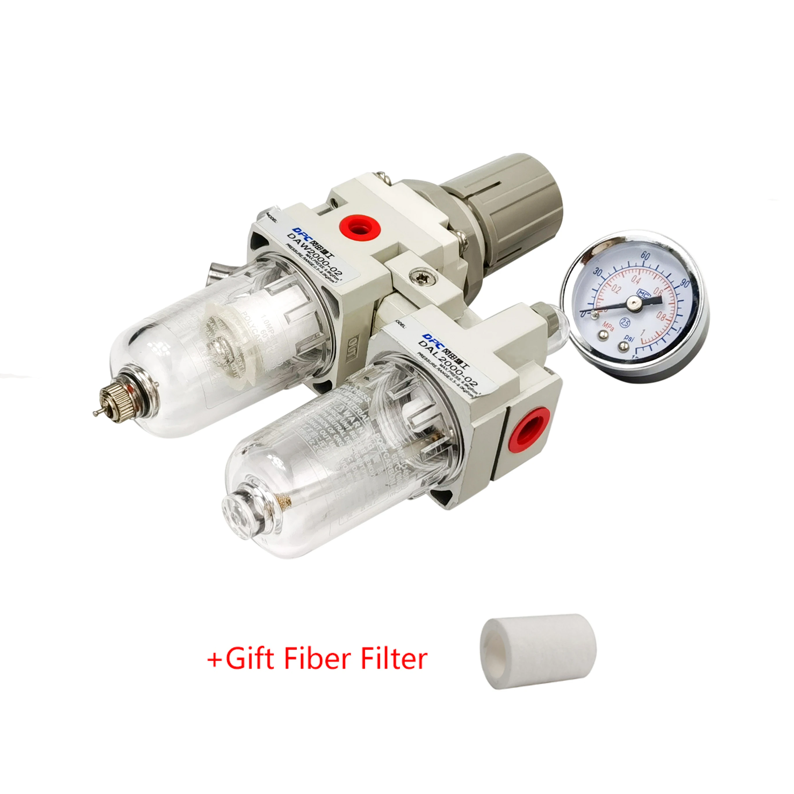 AC2010-02 Compressor Filter Manual Drainage Supply Air Filters Pump Moisture Pneumatic Pressure Regulator Oil Separator