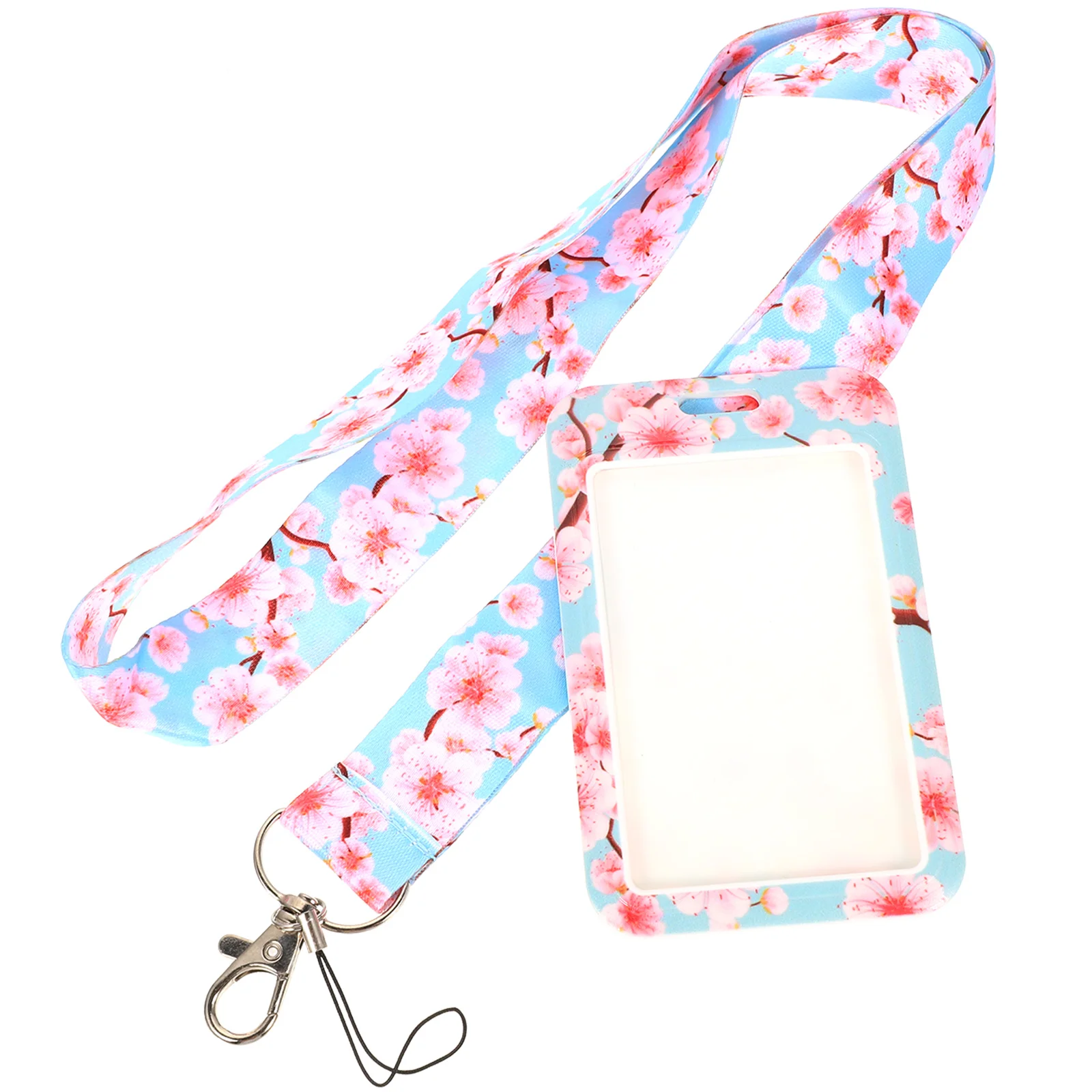 

Pcs Door Access Card Cover Transparent Protective Lanyard Sky Blue Hard Case Student ID Badge Holder Anti Scratch