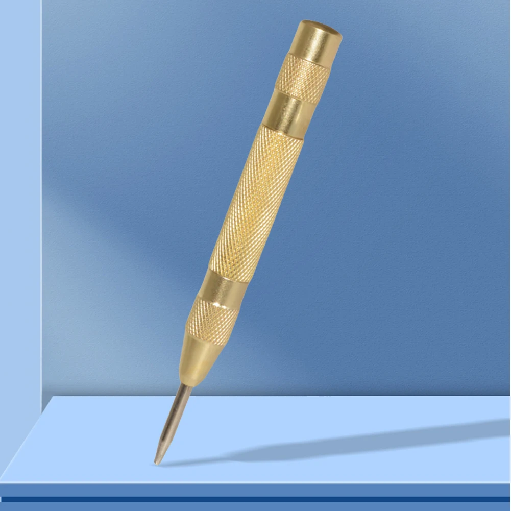 130mm Woodworking Center Punch Auto Center Puncher Hole Marker Spring Load Kerner Drill Locator Automatic Sample Punch Tool