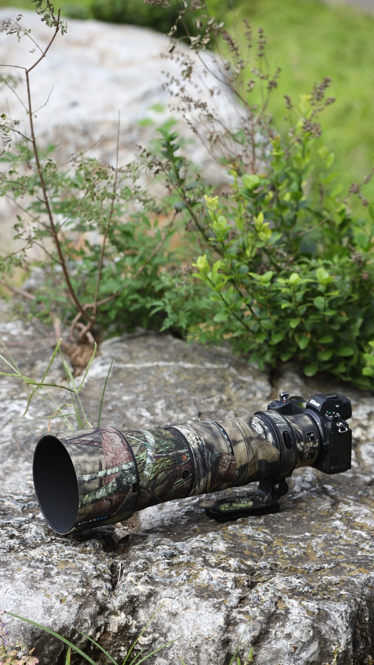 ROLANPRO Waterproof Camera Lens Coat For Nikon Z 180-600mm F/5.6-6.3 VR Camouflage Rain Cover Protective Case Z180-600mm Sleeve